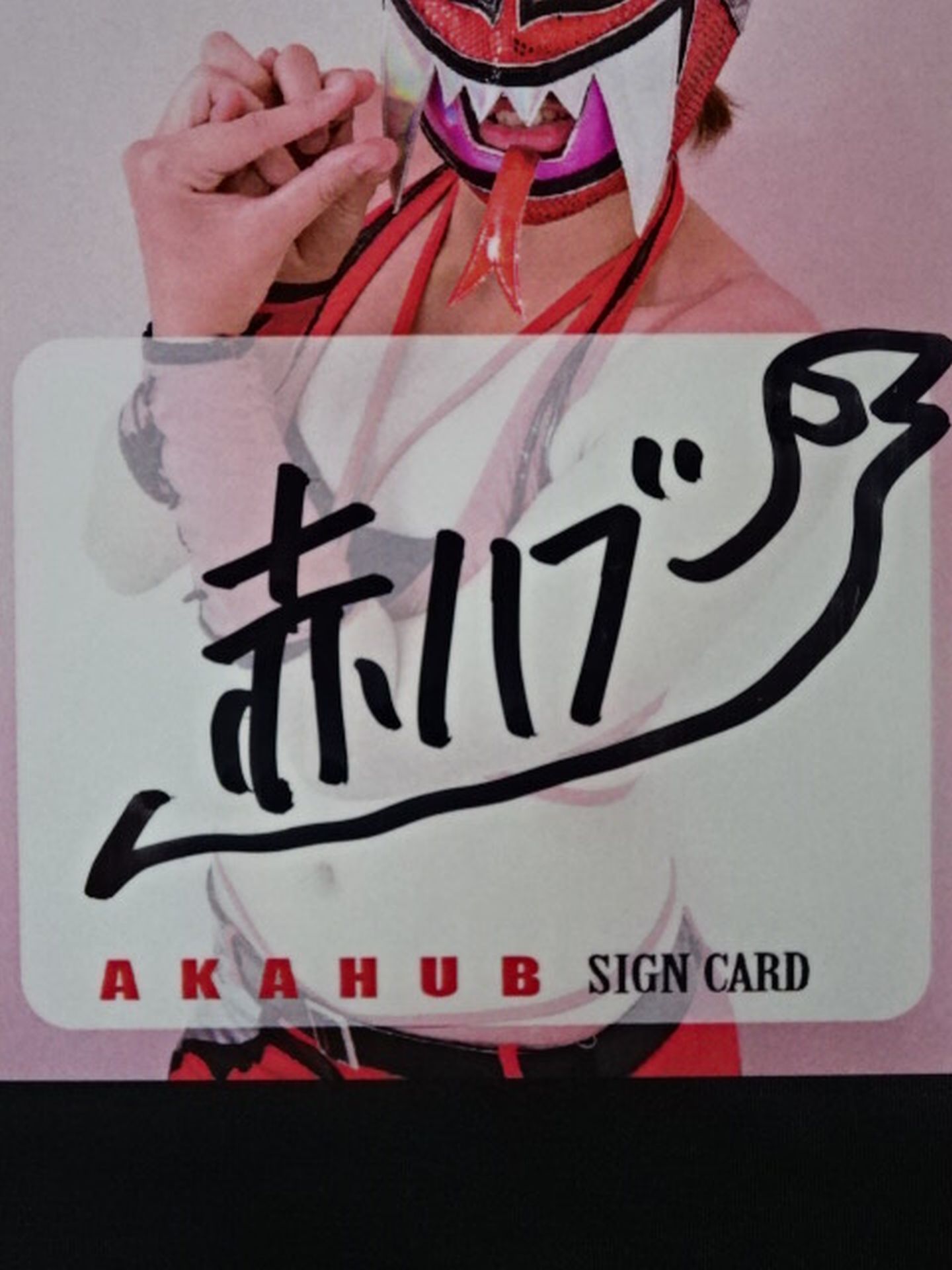 2019 STARDOM COLLECTION CARD Utami Hayashishita  (Red Hub) Official autographed card 