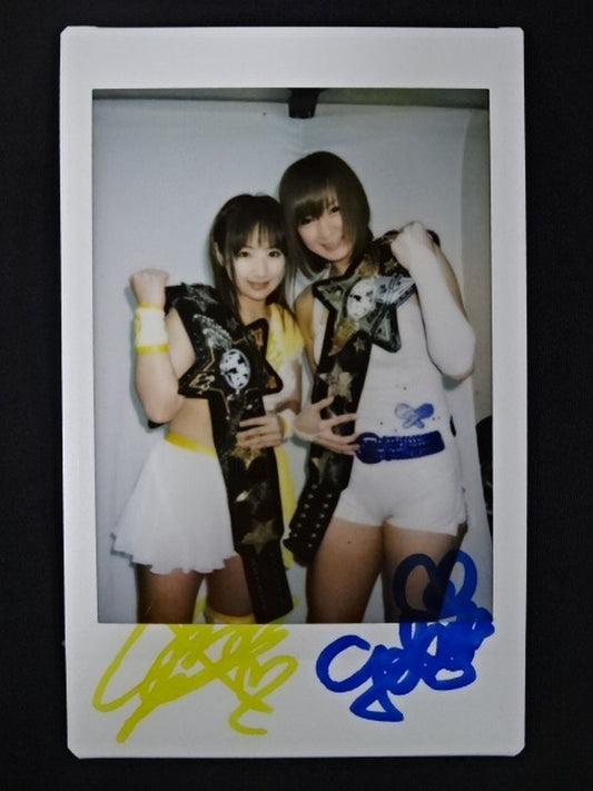 2012 BBM BY砲 愛川ゆず季＆美闘陽子 公式Wサインチェキカード