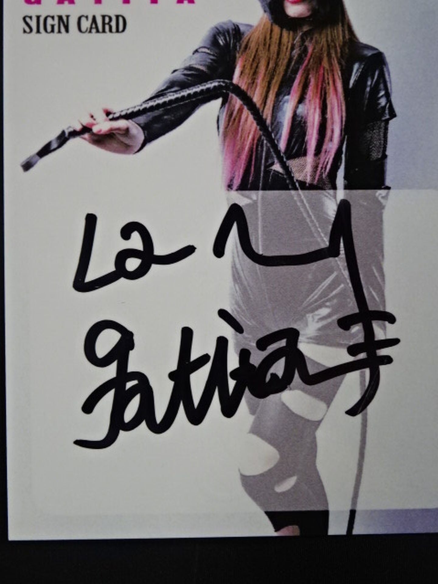 2019 STARDOM COLLECTION CARD 鹿島沙希(ラ・ガティータ) 公式サインカード