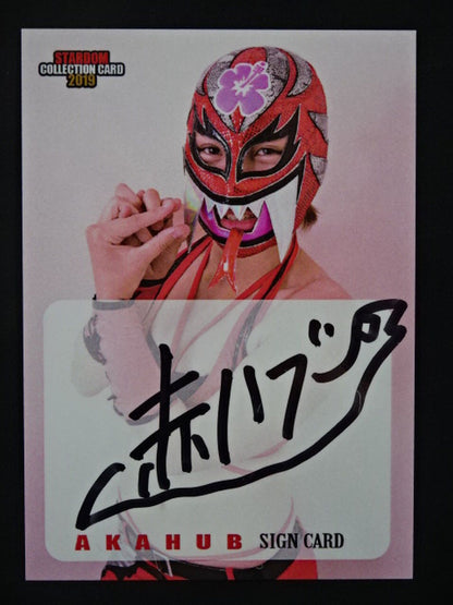 2019 STARDOM COLLECTION CARD Utami Hayashishita  (Red Hub) Official autographed card 