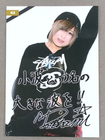 2017 STARDOM COLLECTION CARD 小波 公式サインカード