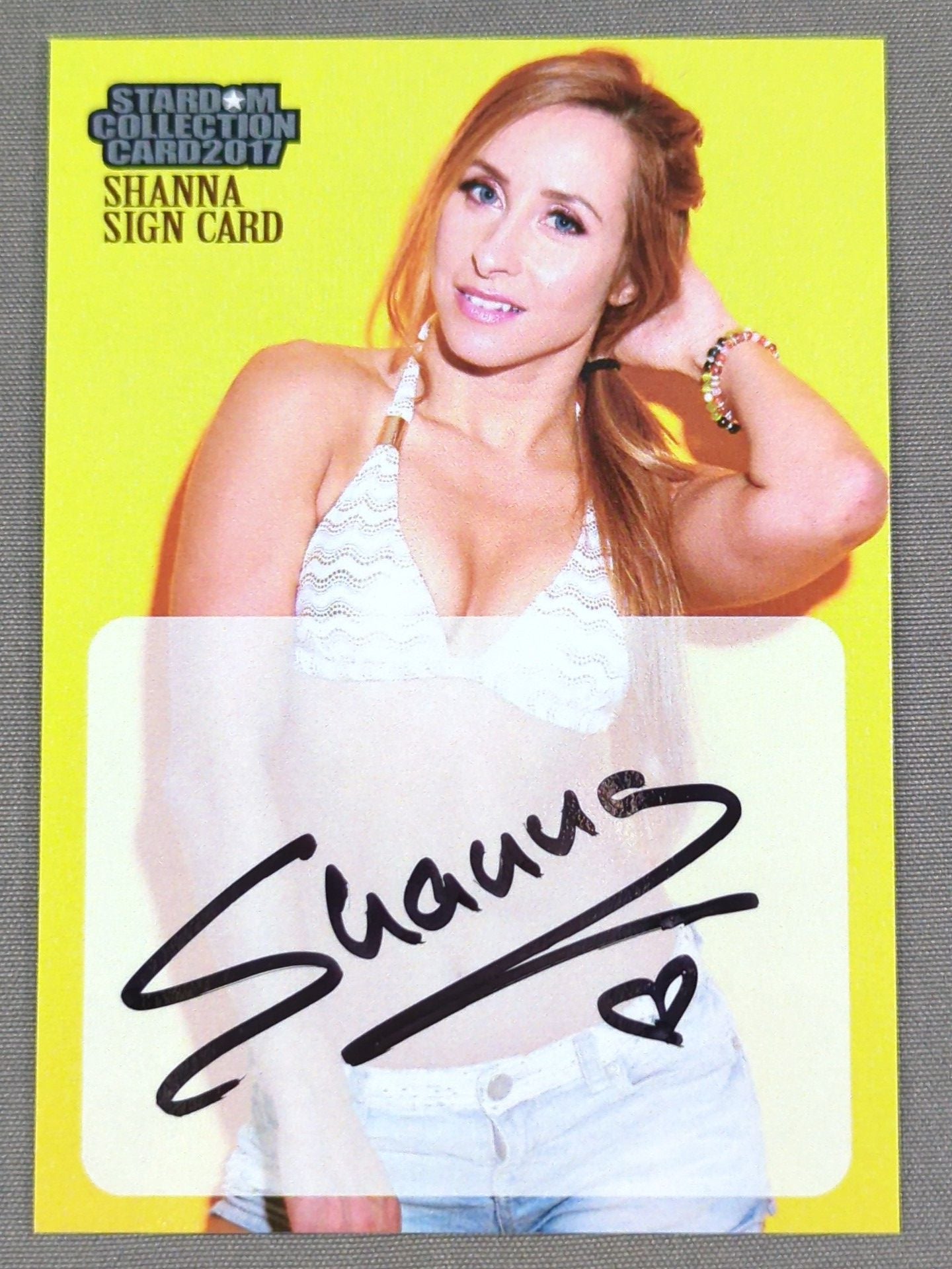 2017 STARDOM COLLECTION CARD シャナ 公式サインカード