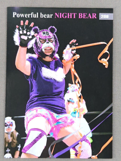 2019 STARDOM COLLECTION CARD ナイトベアー(刀羅ナツコ)公式サインカード