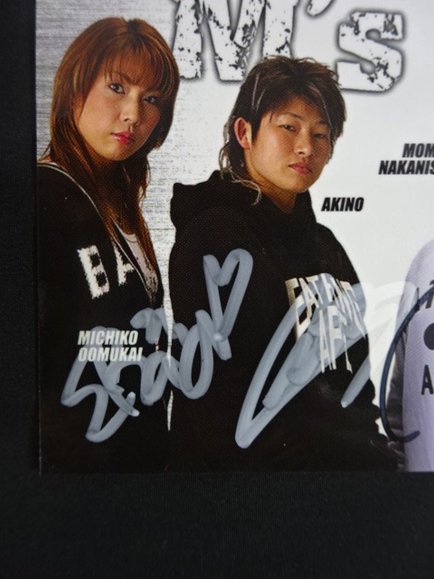 M's STYLE Michiko Omukai  & AKINO & Nakanishi Momoe & Yoshida Mariko Officialautographed card 