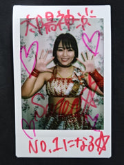 MEGUMI 直筆サイン入り生ポラカード チェキカード MEGUMI 生ポラカード チェキカード