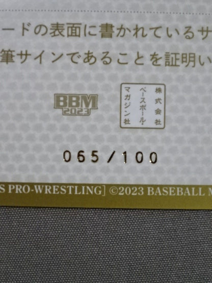 2023 BBM 愛野ユキ 公式サインカード
