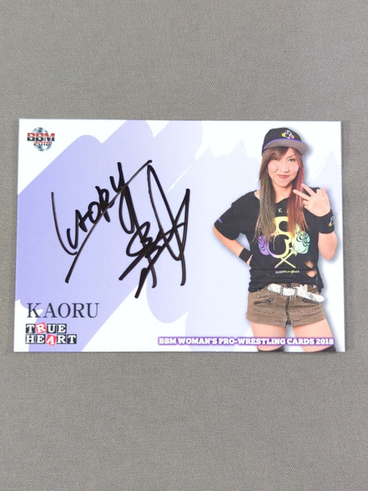2018 BBM KAORU 公式サインカード
