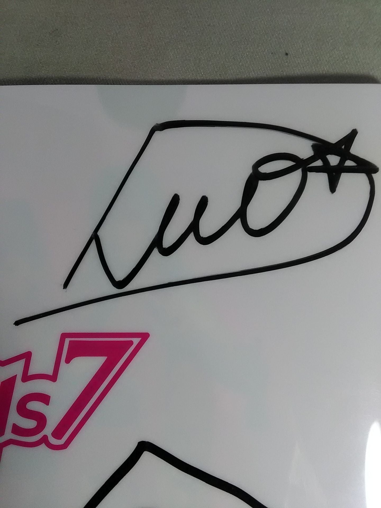 [3 fighters hand signed autograph Team DATE plastic file folder