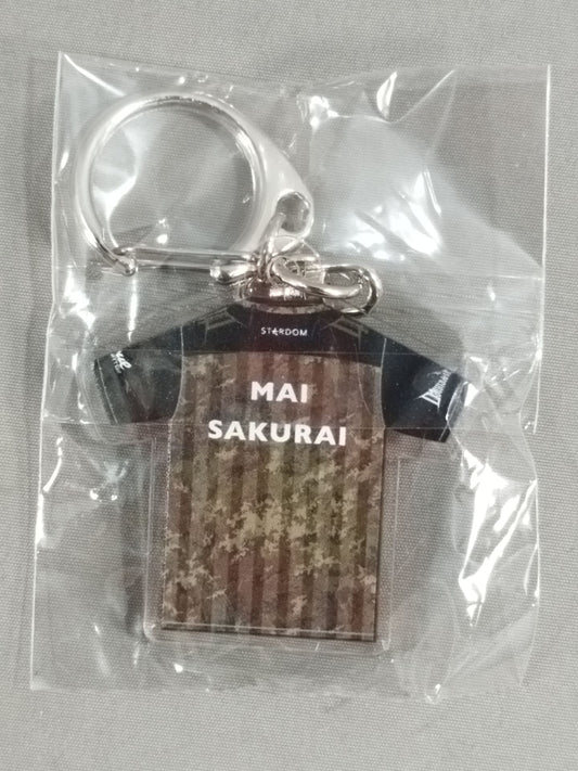 ★STARDOM×TOWER RECORDS★ MAI SAKURAI  T-Shirt Acrylic Keychain