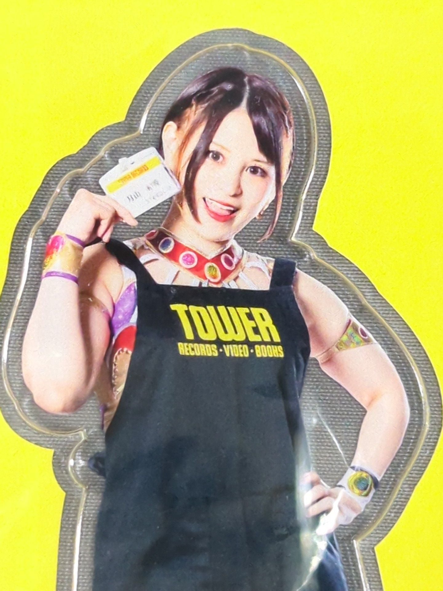 Waka Tsukiyama STARDOM×TOWER RECORDS Trading Axta Plate