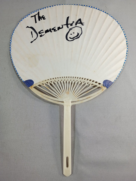 Dimensionia Hand Signed Autograph  Japan WomenPro Wrestling  Uchiwa (paper fan) 