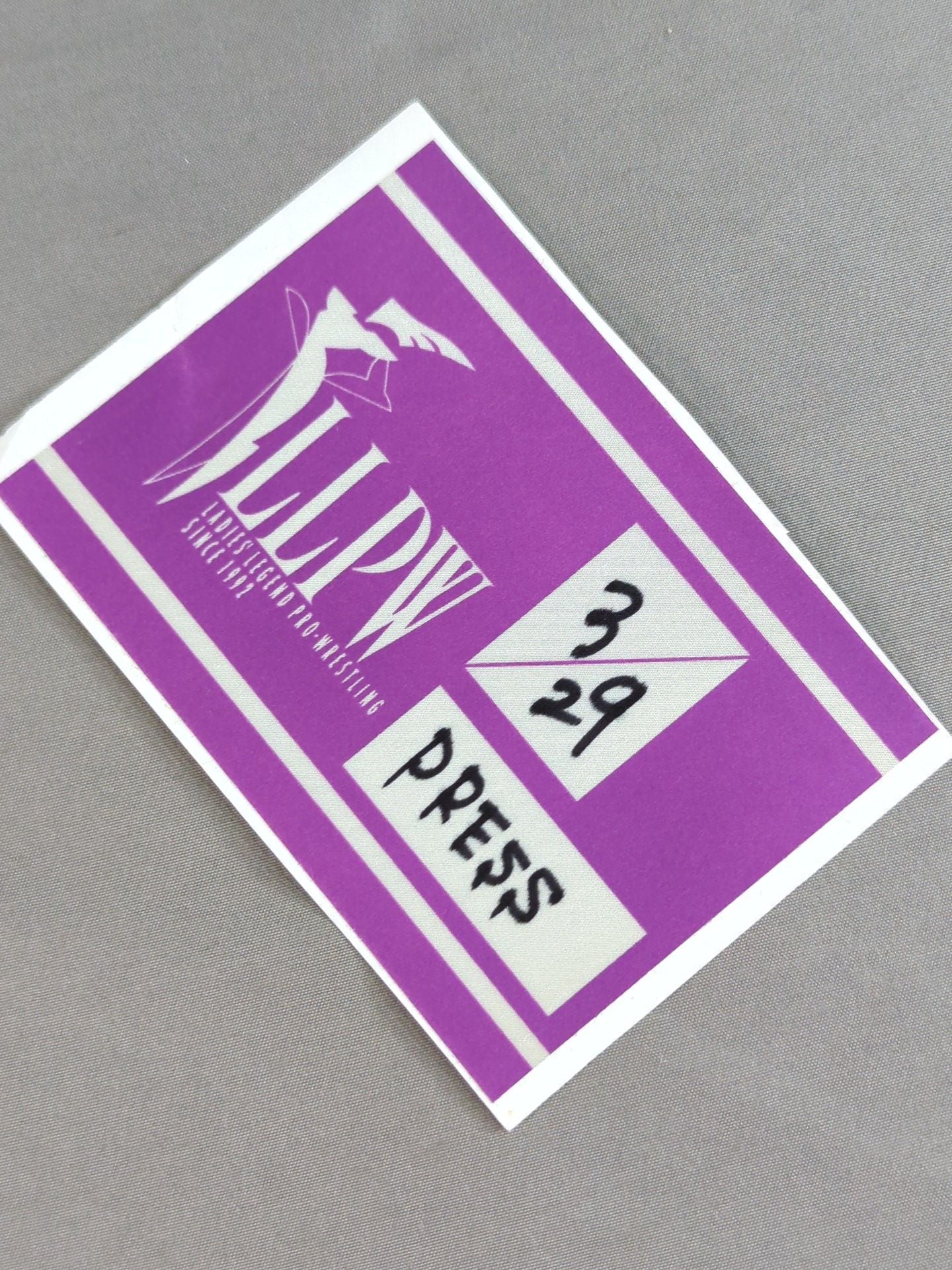 LLPW [PRESS] Pass Card (03/29)