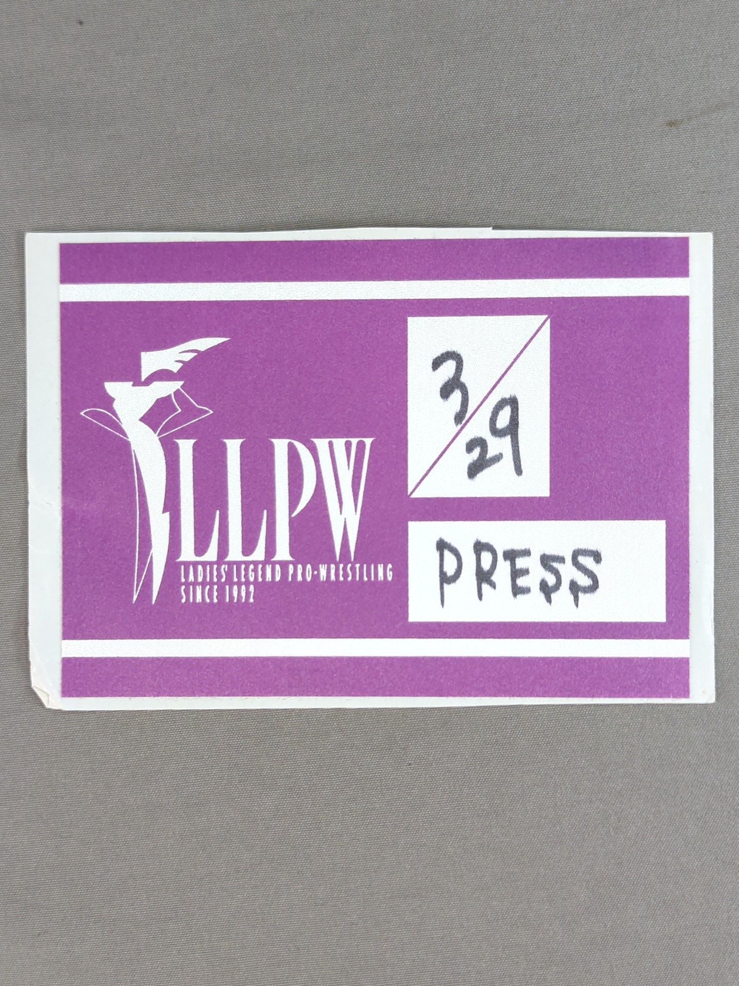 LLPW [PRESS] Pass Card (03/29)