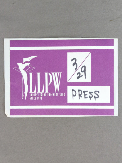 LLPW [PRESS] Pass Card (03/29)