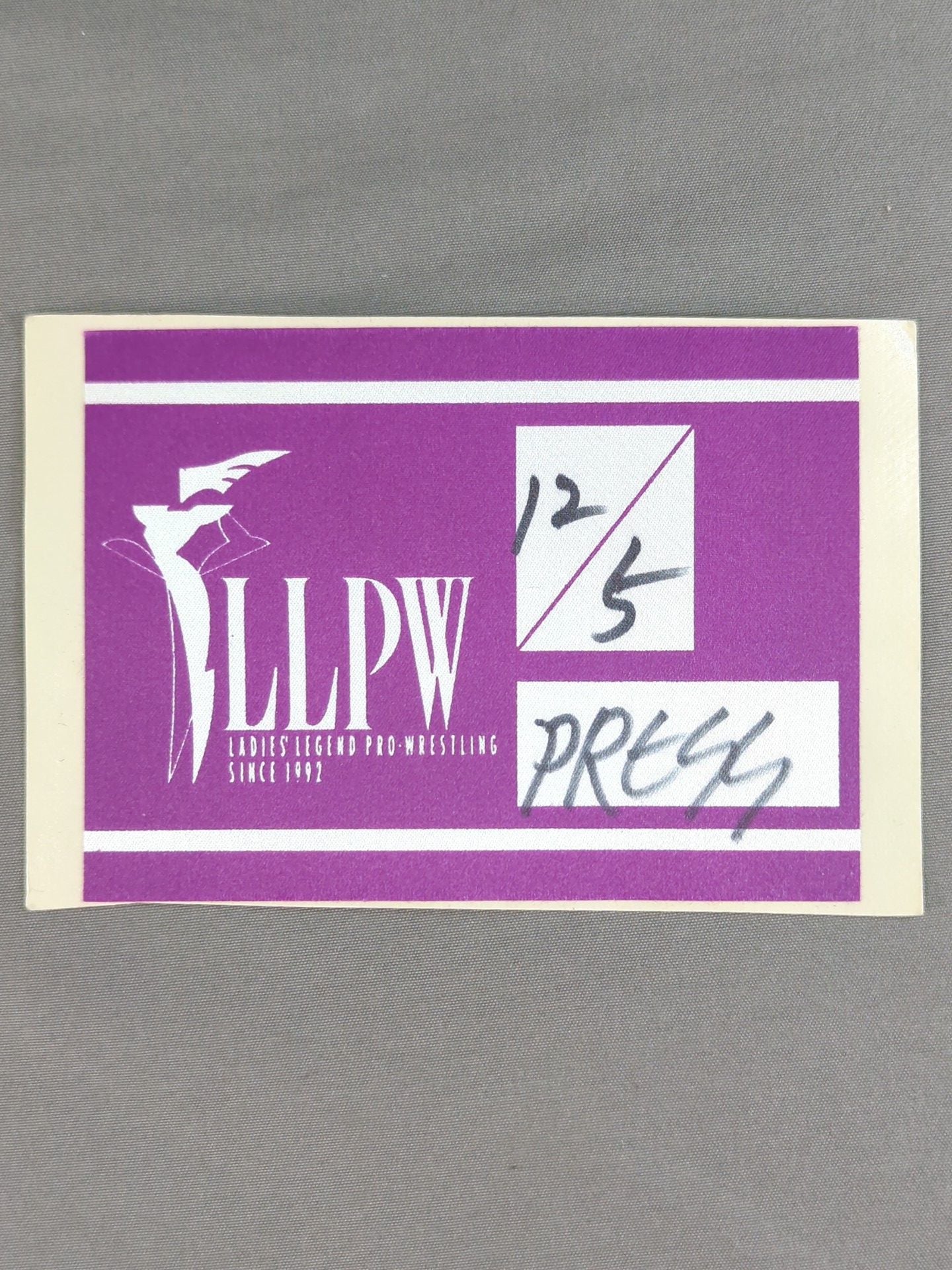 LLPW [PRESS] Pass Card (December 05)