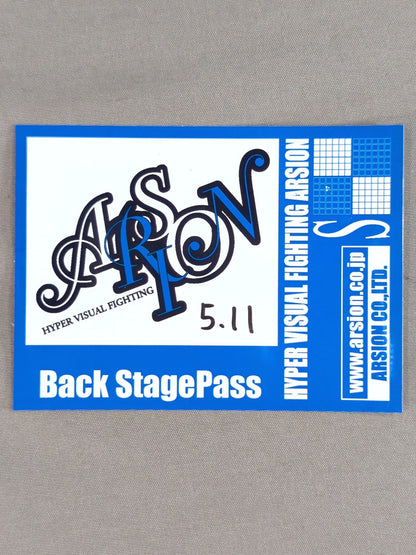 ARSION  Backstage Pass Card (05/11)