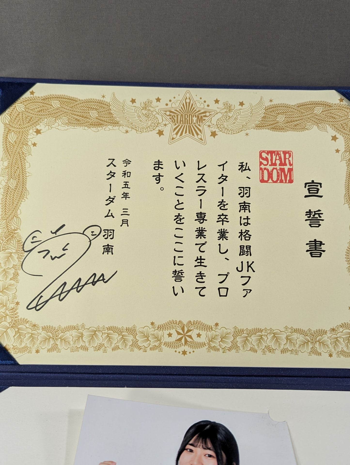 羽南 宣誓書セット