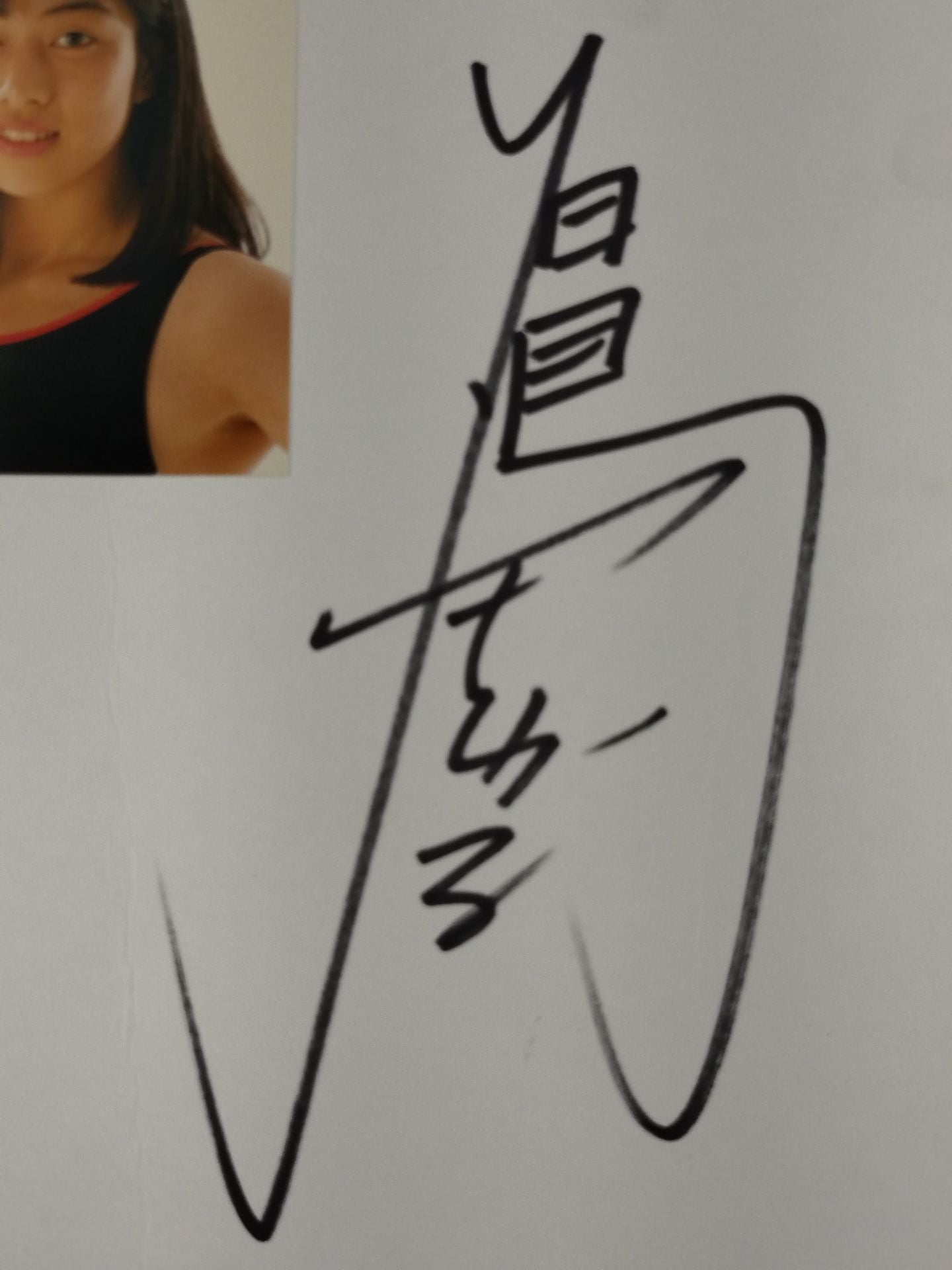 白鳥智香子(ブロマイド貼付)