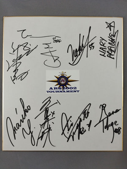 ★ARS 2002 TOURNAMENT★ 出場8選手 寄せ書き