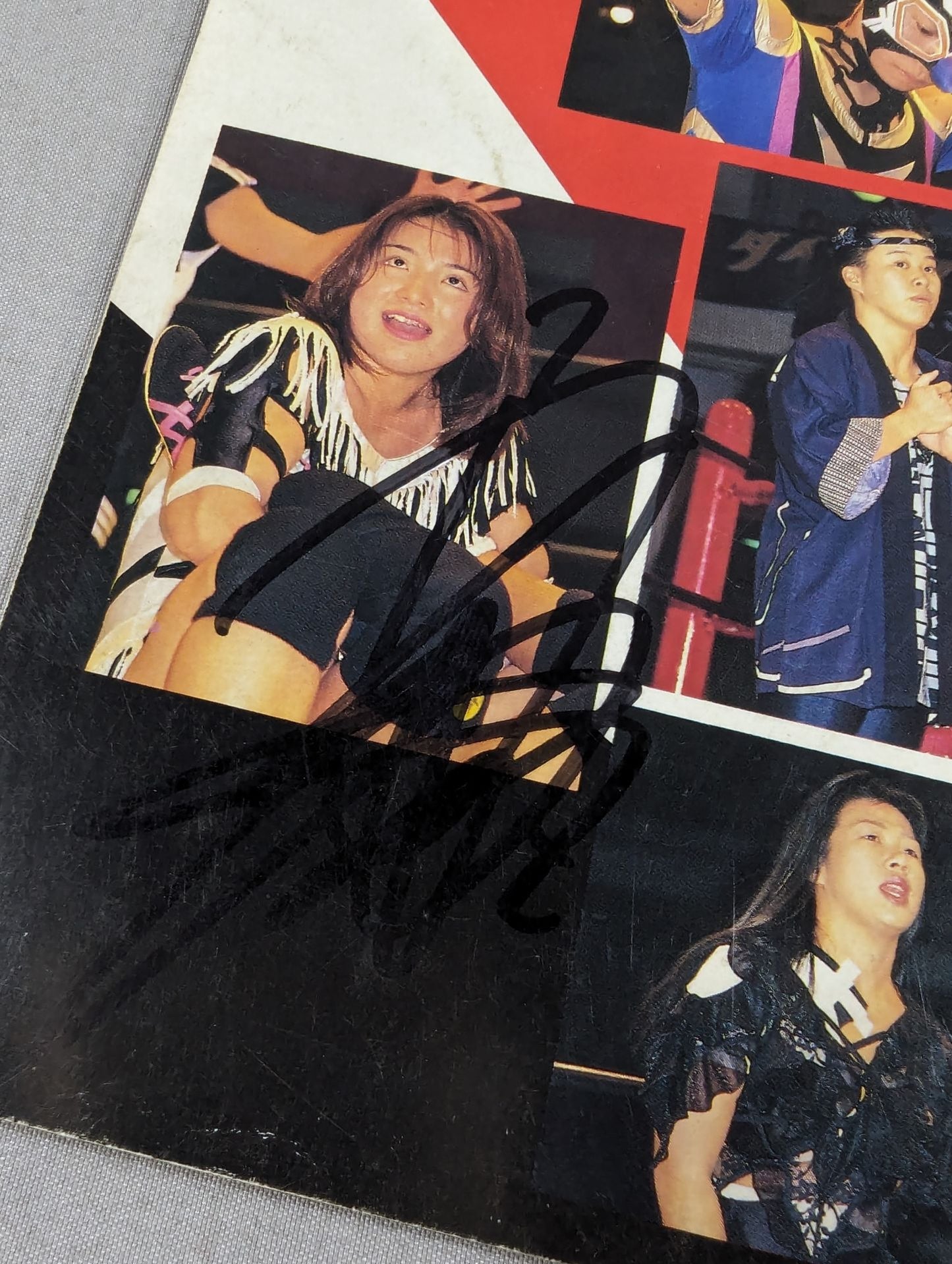 [6 fighters hand signed autograph 】JWP OFFICIAL PAMPHLET Vol.17