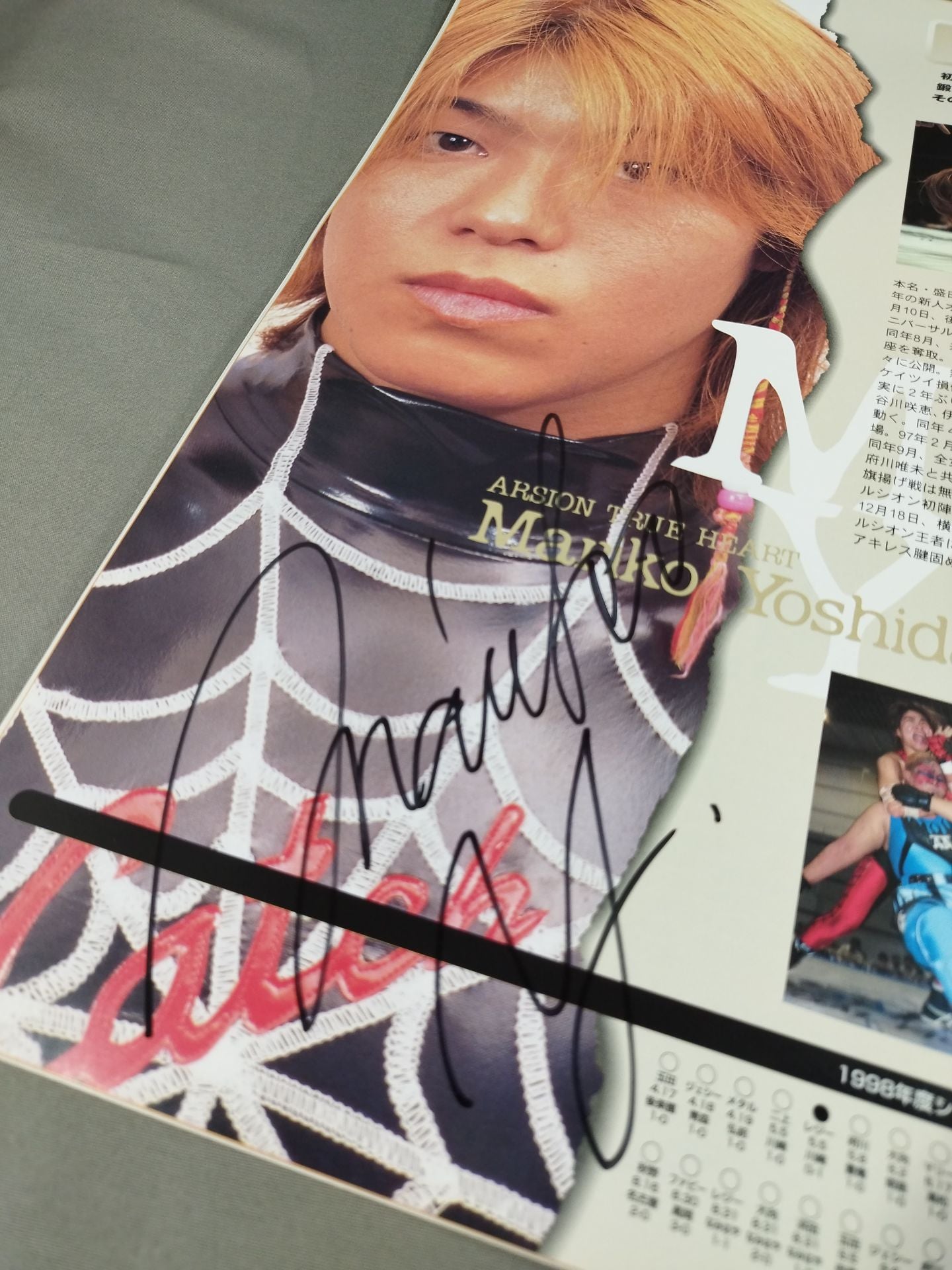 [3 fighters hand signed autograph ARSION  Official Guidebook Vol.9