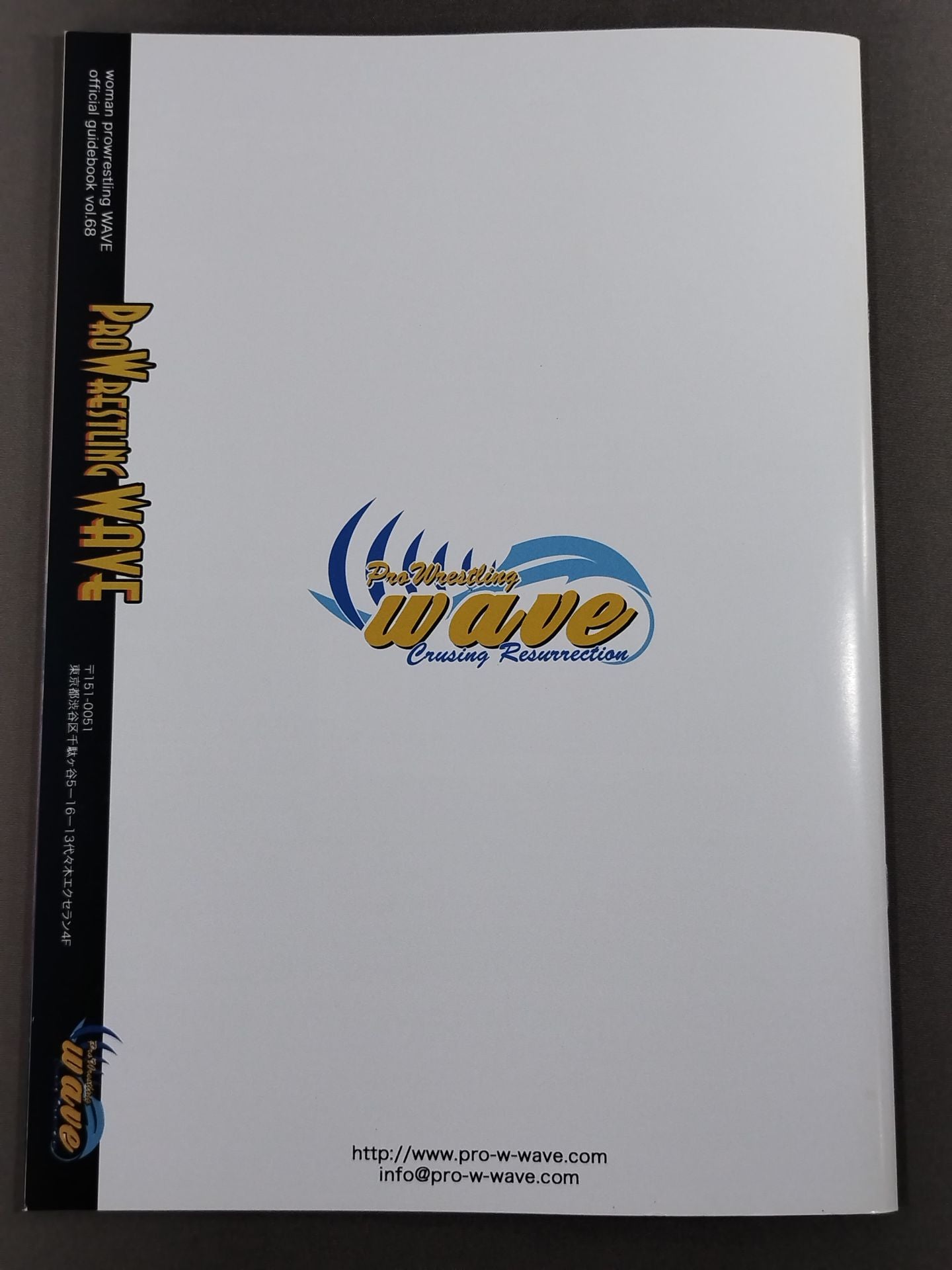 Pro-wrestling  WAVE Official Brochure vol.68