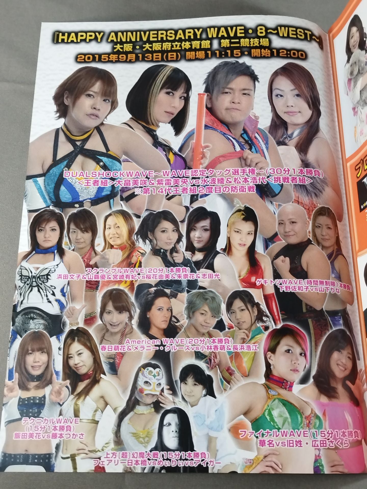 Pro-wrestling  WAVE Official Brochure vol.83
