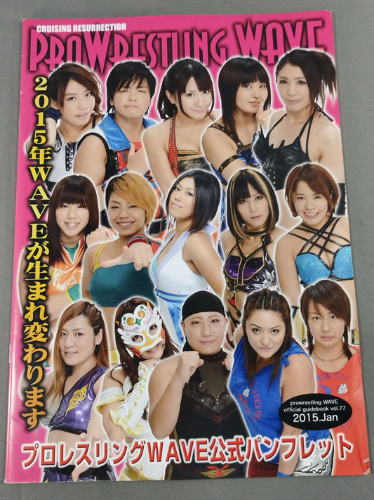 Pro-wrestling  WAVE Official Brochure vol.77