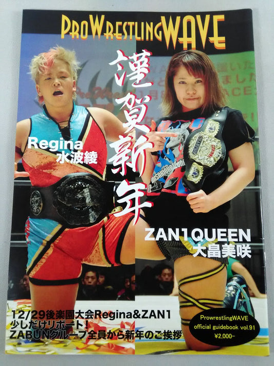 Pro-wrestling  WAVE Official Brochure vol.91