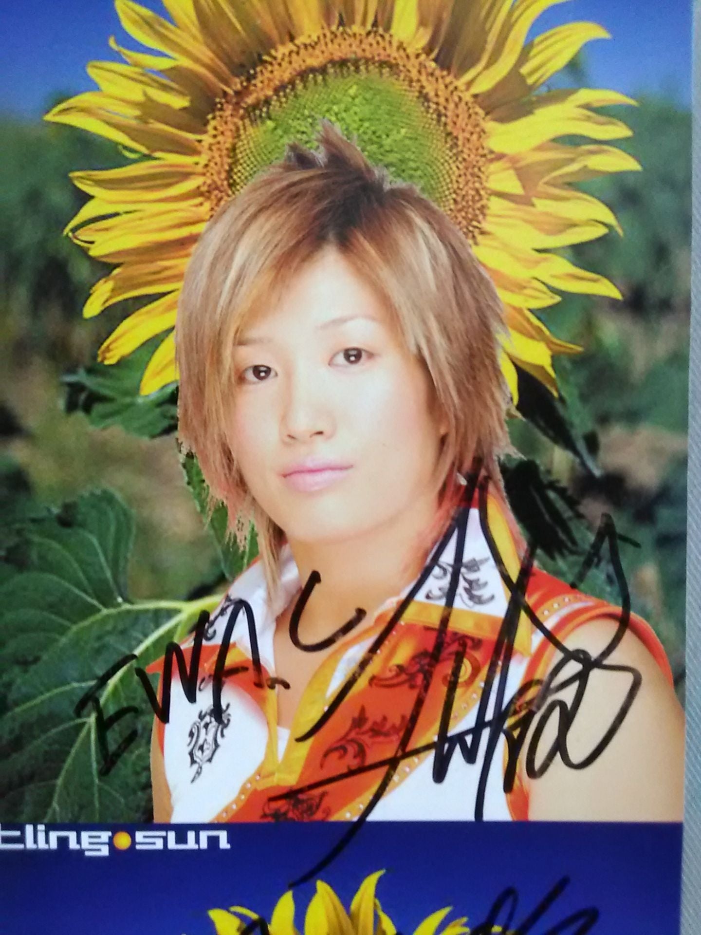 [3 fighters hand signed autograph PRO-Wrestling SUN Official Pamphlet