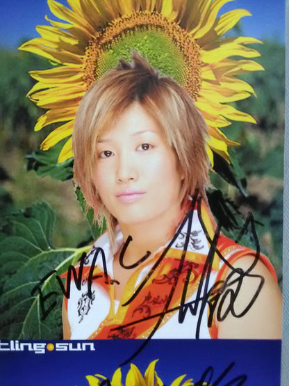 [3 fighters hand signed autograph PRO-Wrestling SUN Official Pamphlet