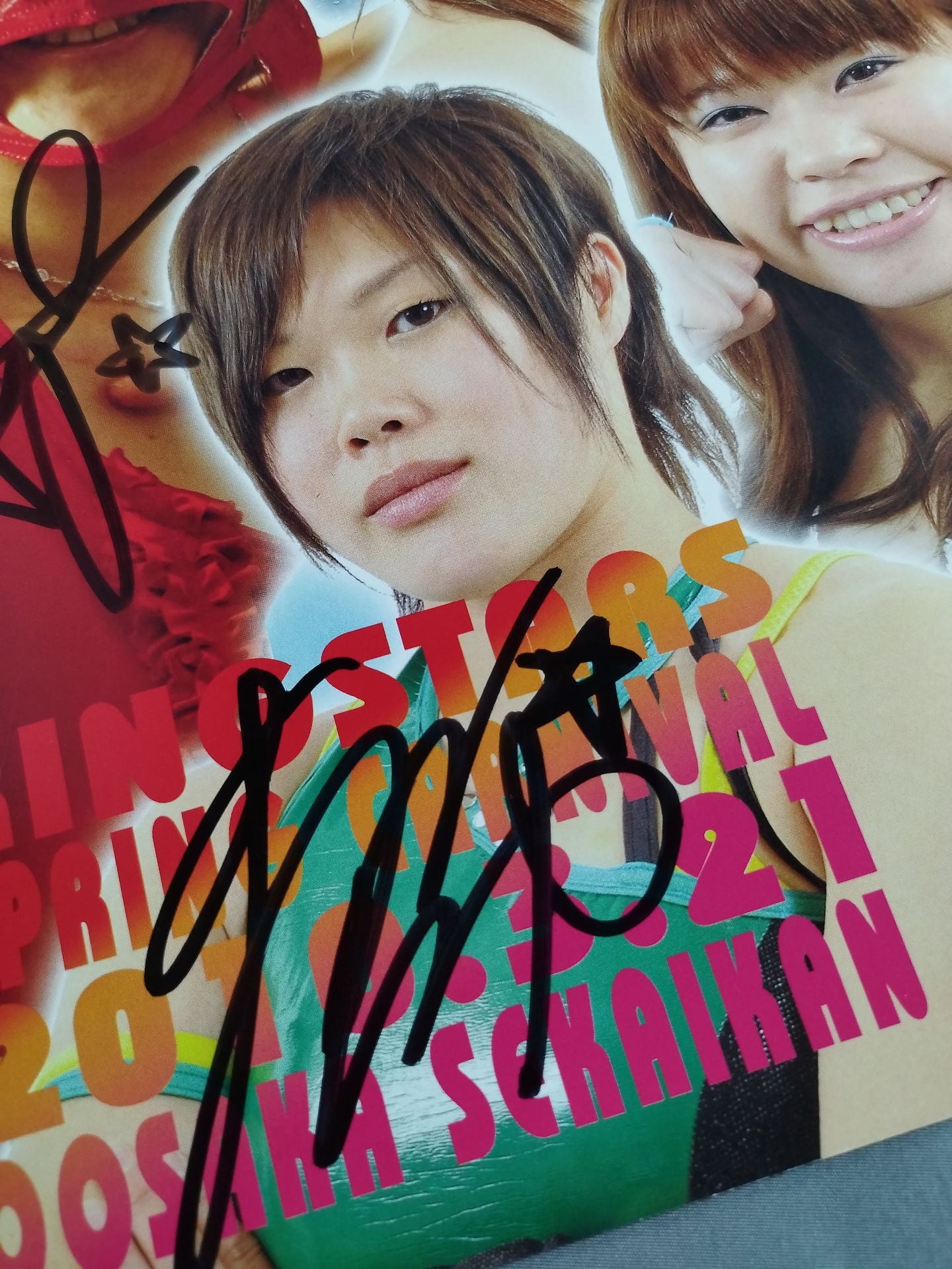 [4 fighters hand signed autograph 】RING STARS SPRING CARNIVAL