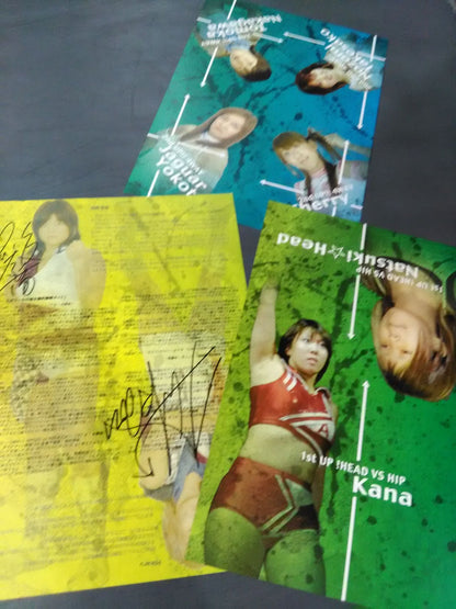 [2 fighters hand signed autograph Flash 7 2nd box office ~ Nanae Takahashi return ~ 7UP!!!!!!