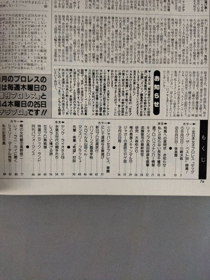 Deluxe Pro Wrestling October 1986