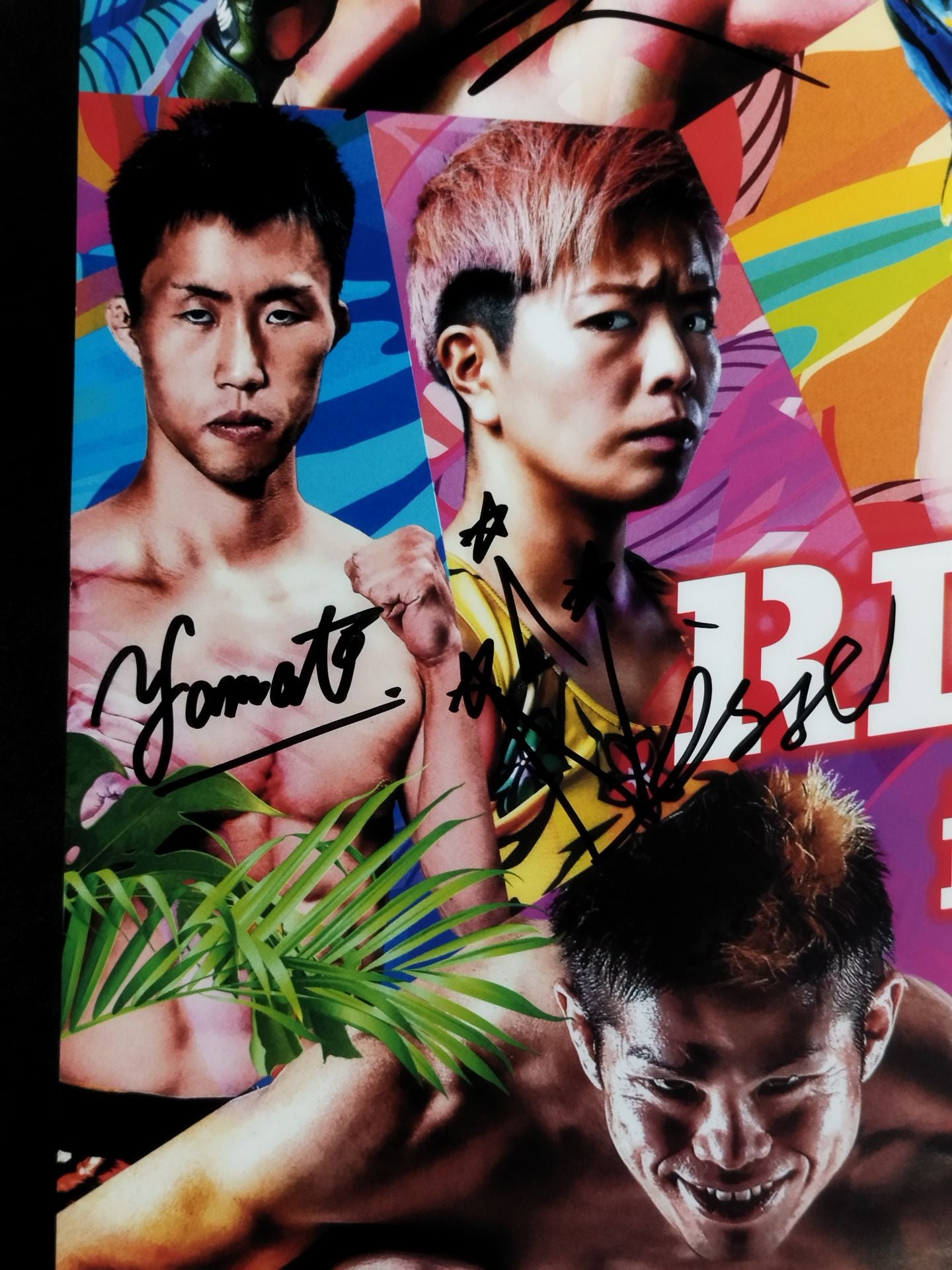 ★25 fighters  hand signed autograph ★ RIZIN.36