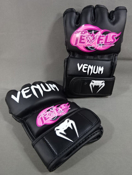 【伊澤星花 直筆サイン入り】DEEP JEWELS VENUM オープンフィンガーグローブ