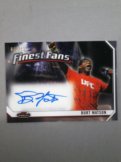 2013 UFC topps バート・ワトソン 公式サインカード