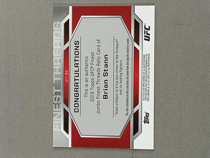 2013 UFC topps ブライアン・スタン 公式レリックカード(コスチューム)