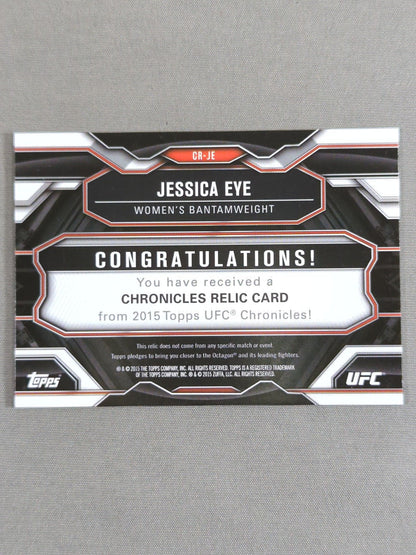 2015 UFC topps ジェシカ・アイ 公式レリックカード(コスチューム)