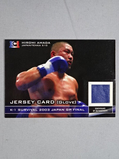 2003 K-1 EPOCH Hiromi Amada worn by him  glove card