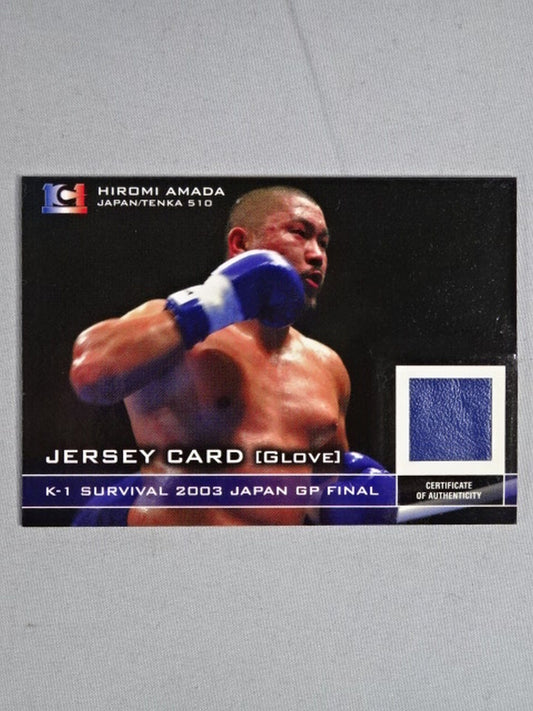 2003 K-1 EPOCH Hiromi Amada worn by him  glove card