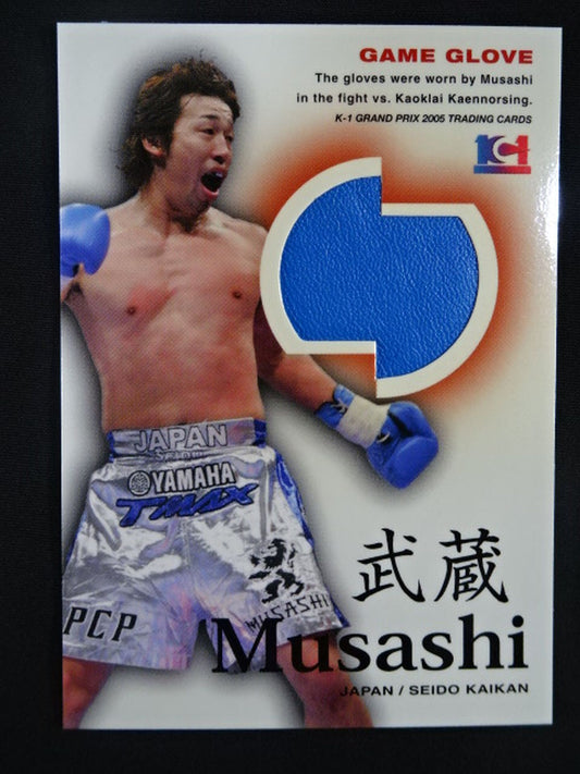 2005 EPOCH K-1 Musashi worn by him  glove card
