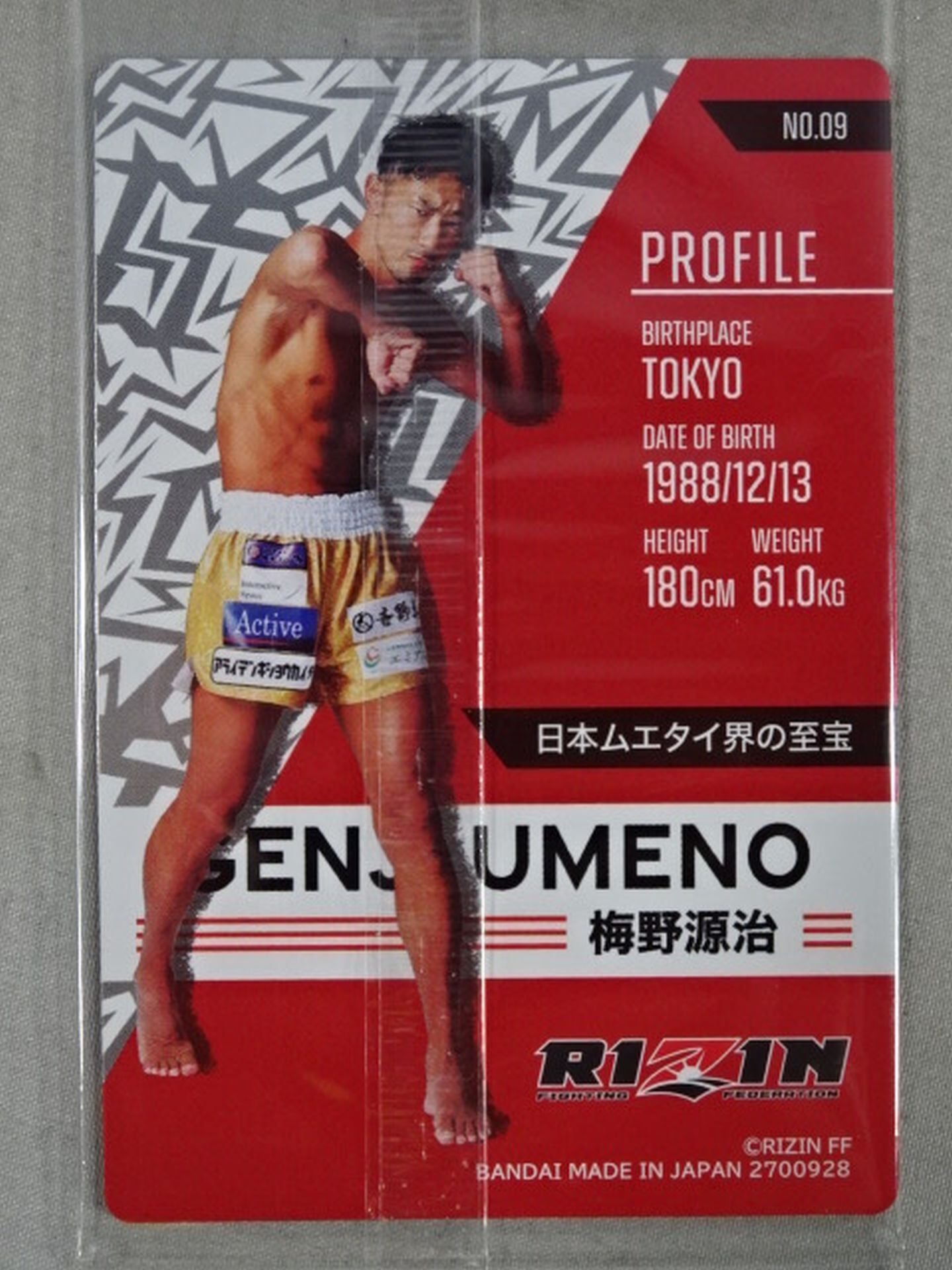 RIZIN ウエハースカード 梅野源治