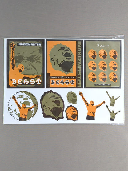 藤田和之「INOKIZMASTER・BEAST」ステッカー