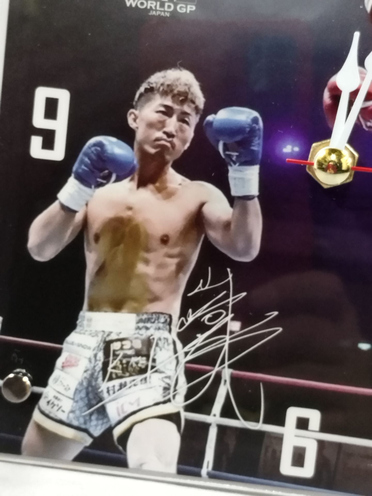 K-1 WORLD GP 山崎秀晃vs安保瑠輝也 アクリル時計