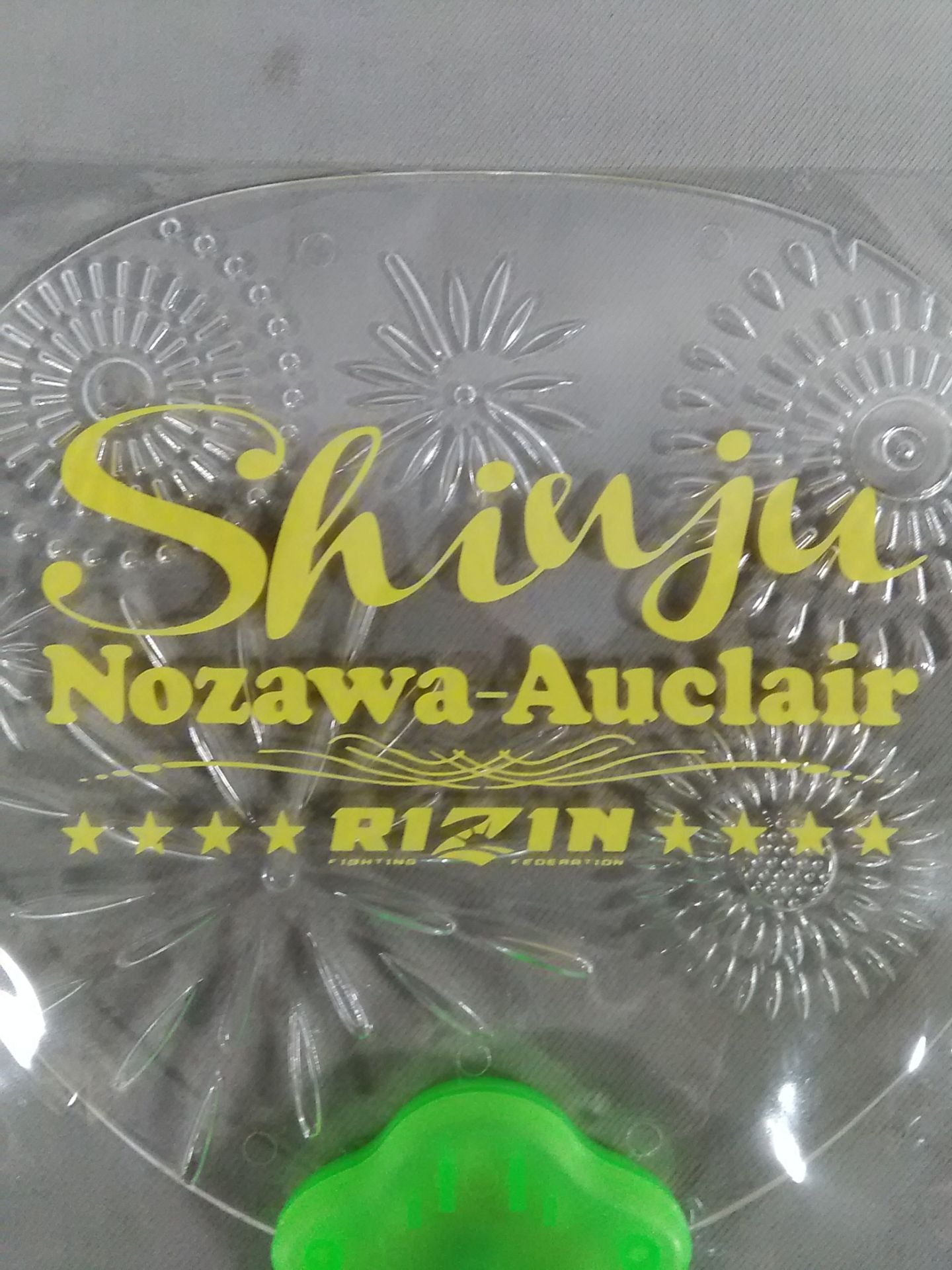 RIZIN Pearl Nozawa Eau Claire Shining Uchiwa (paper fan)