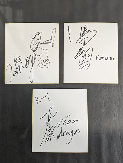 ★全選手写真付★ K-1甲子園2008 出場選手サイン色紙セット