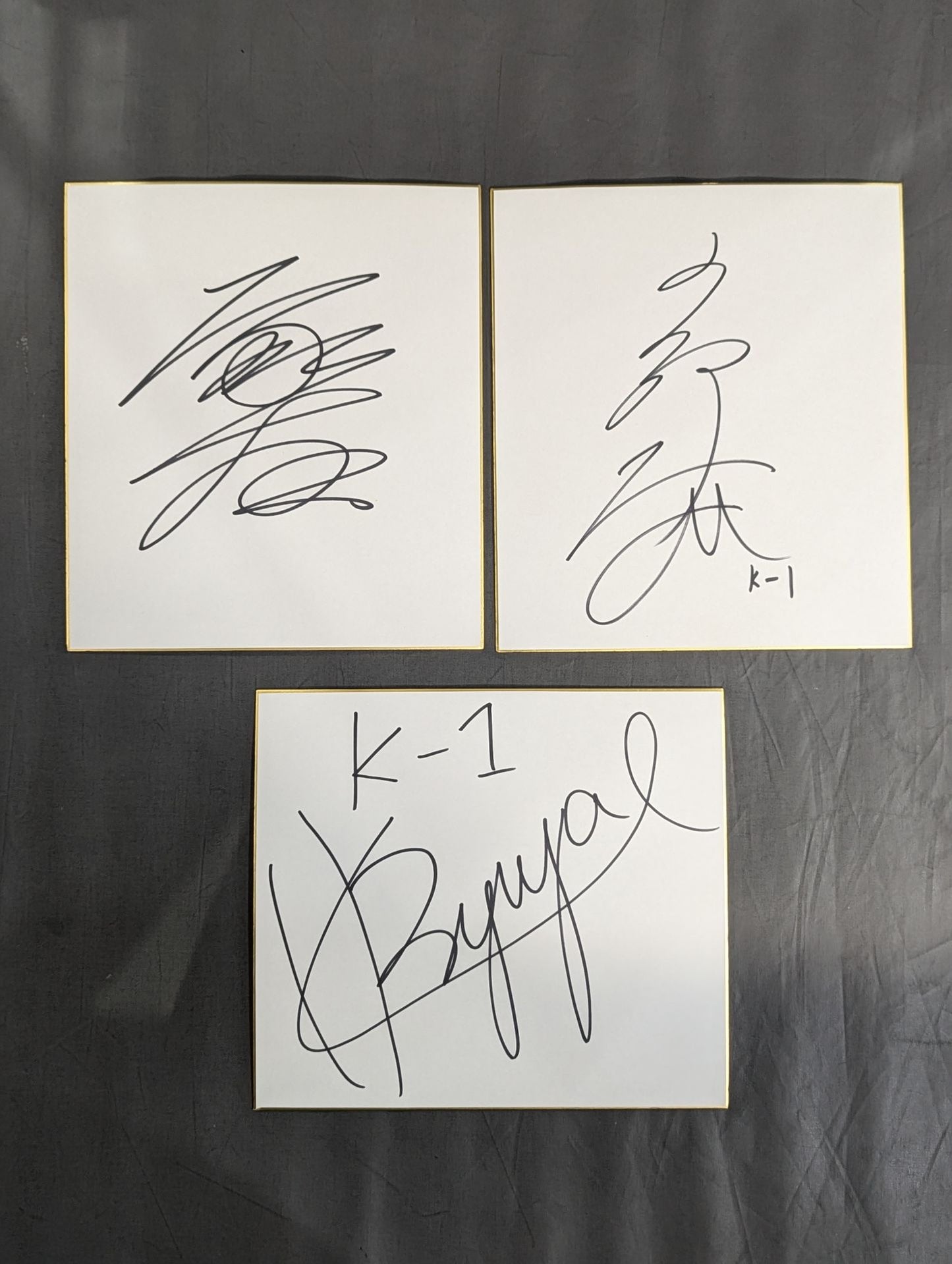 ★全選手写真付★ K-1甲子園2008 出場選手サイン色紙セット