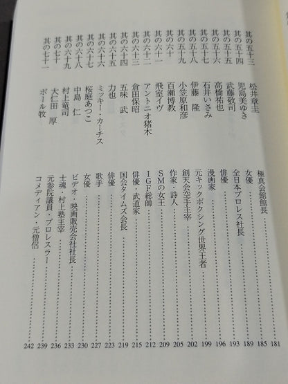 真樹日佐夫の百花繚乱交遊録