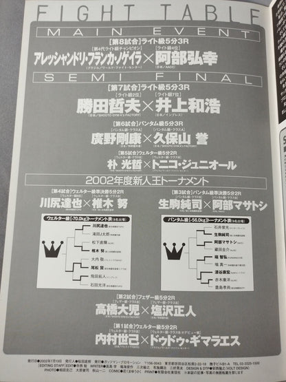 Professional Shooto Official Match (2002.7.19)